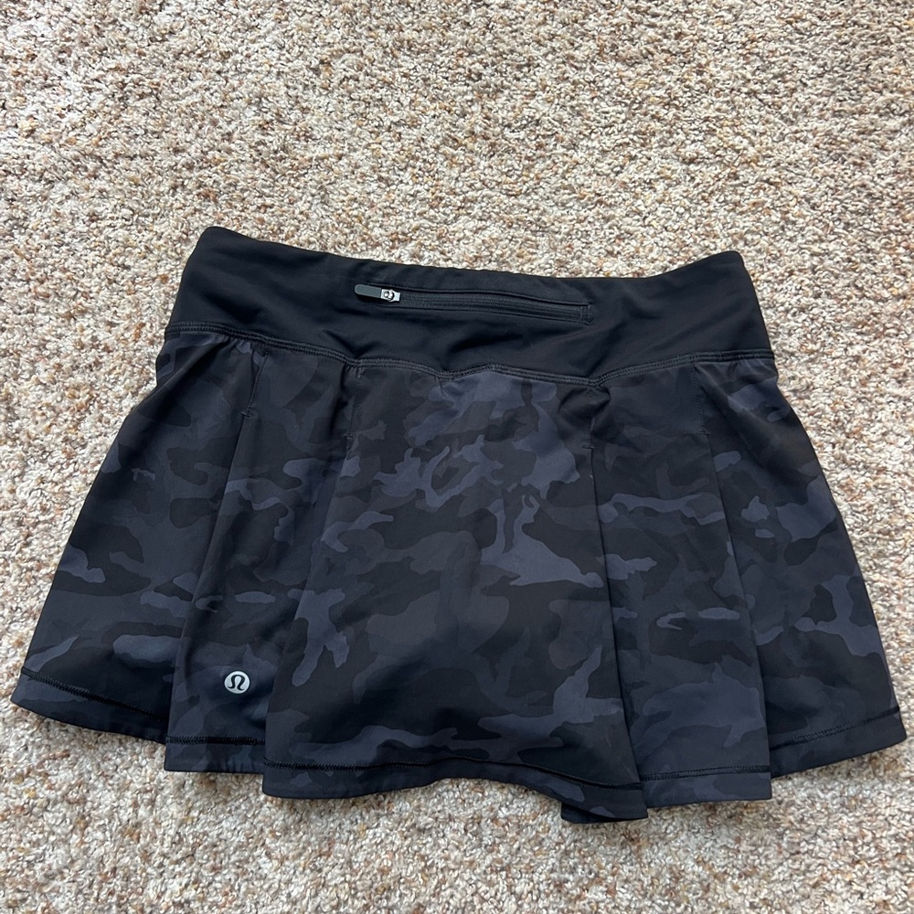 Lululemon Athletica Dark Camo Mini Skirt